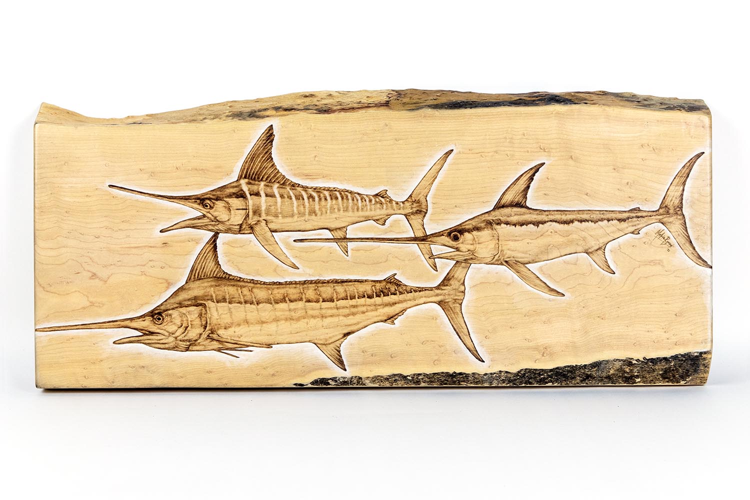 "The Perfect Day" - Billfish Slam on Bird’s Eye Maple