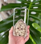 inshore fishing, gulf flounder mokie burns artwork as a unique clear iphone case - florida fishing, texas fishing and louisiana fishing gift