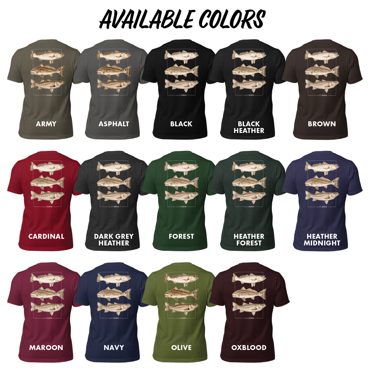 Inshore Slam [Seatrout, Redfish and Snook] - Soft Cotton T-Shirt for Him or Her