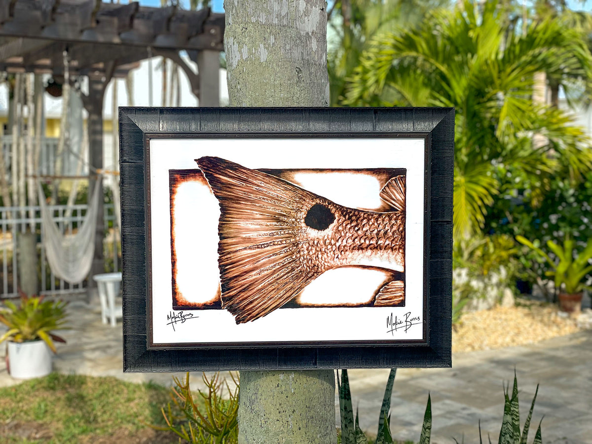 &quot;The O.G.&quot; Redfish Tail - 19x25 Poster Print