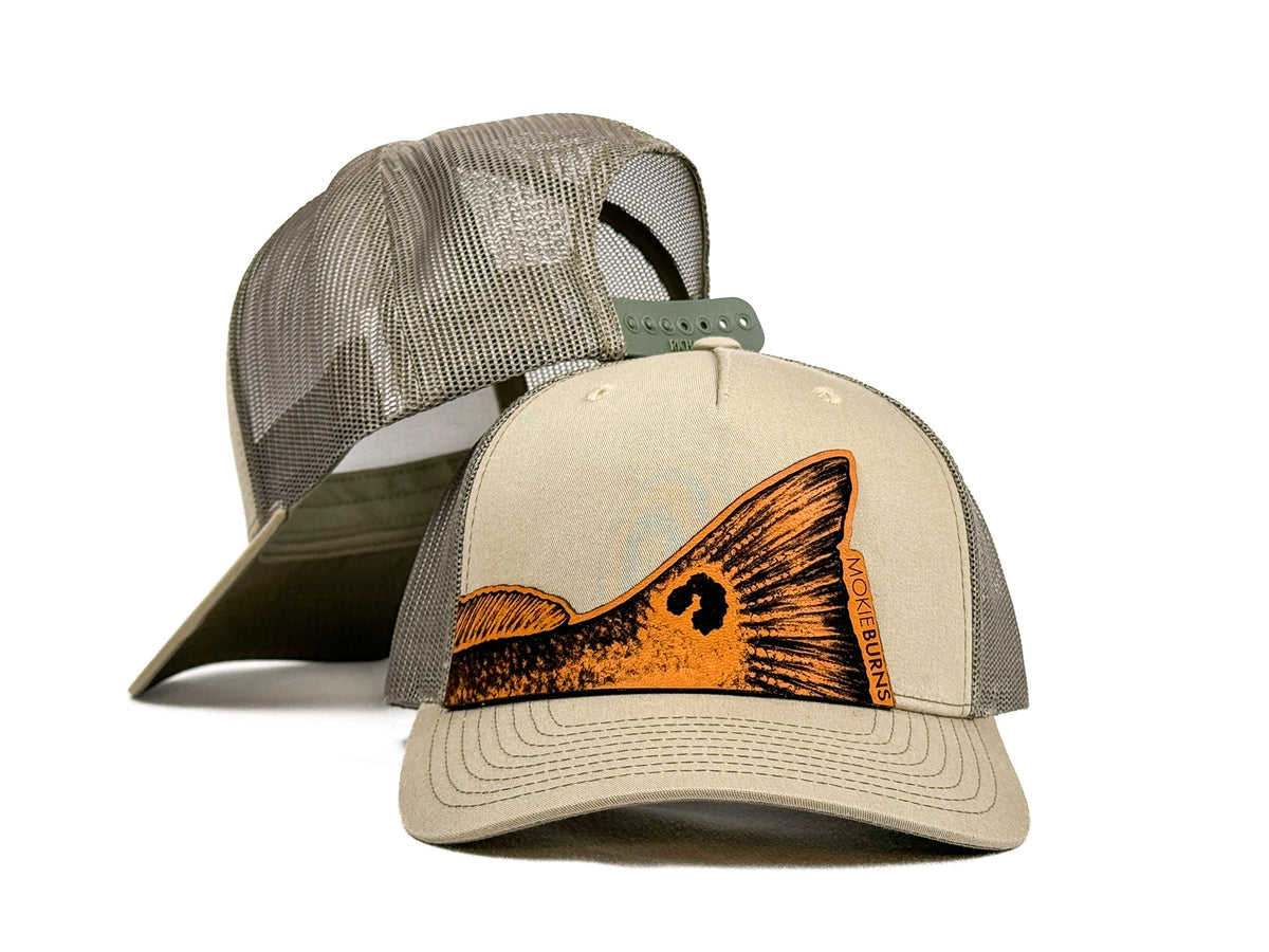 Tailing Redfish Trucker Hat - Mid Profile Snapback Saltwater Fishing Hat Gift