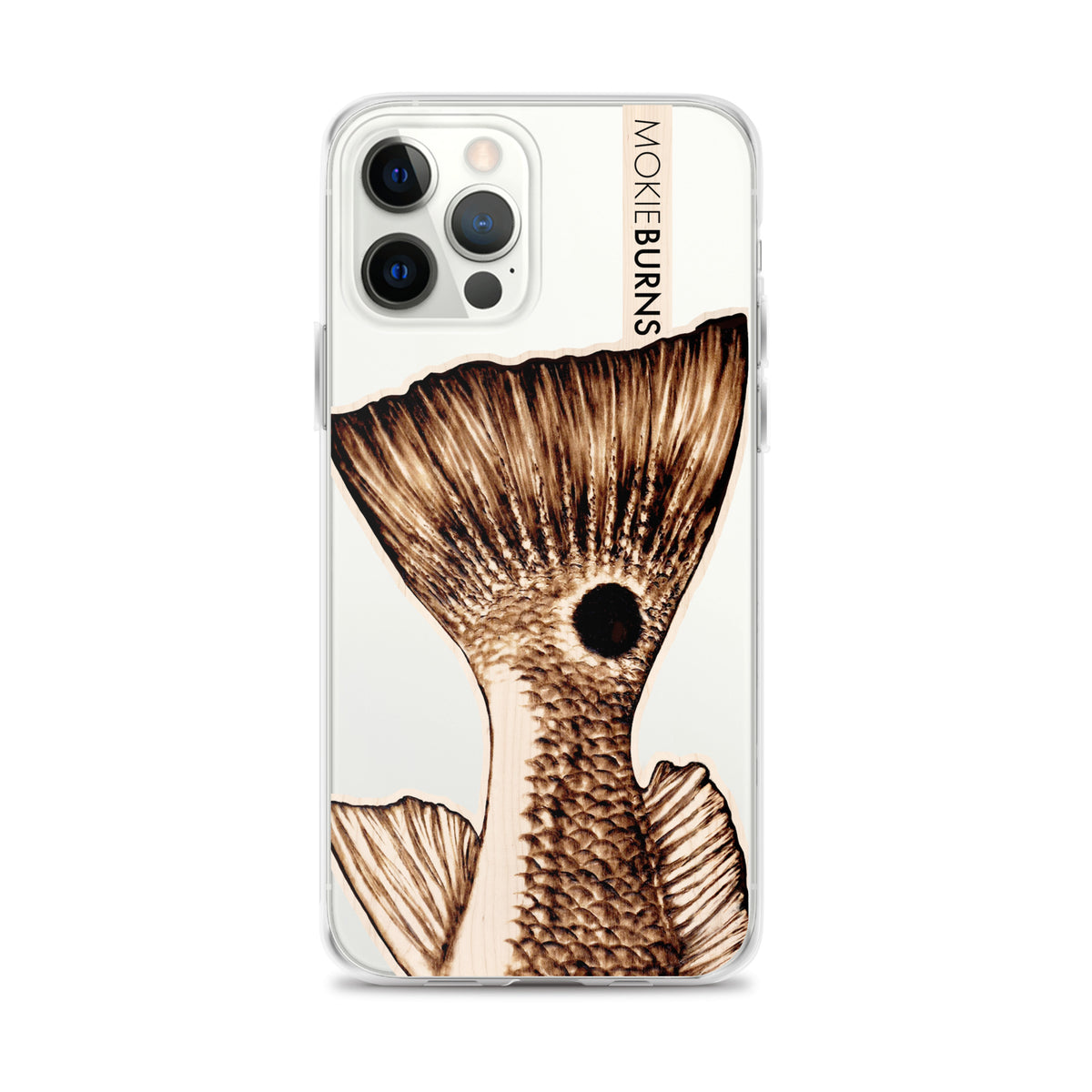 &quot;The O.G.&quot; Redfish Tail - Printed Clear iPhone Case [all sizes] - FREE SHIPPING