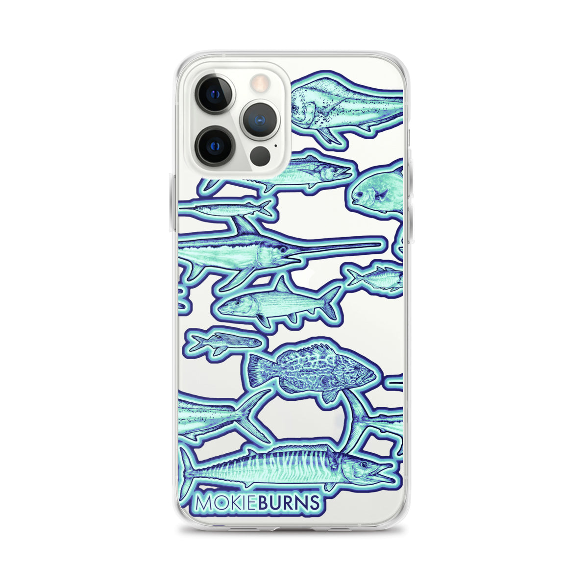 Colorful Florida Keys Fish - Printed Clear Case for iPhone