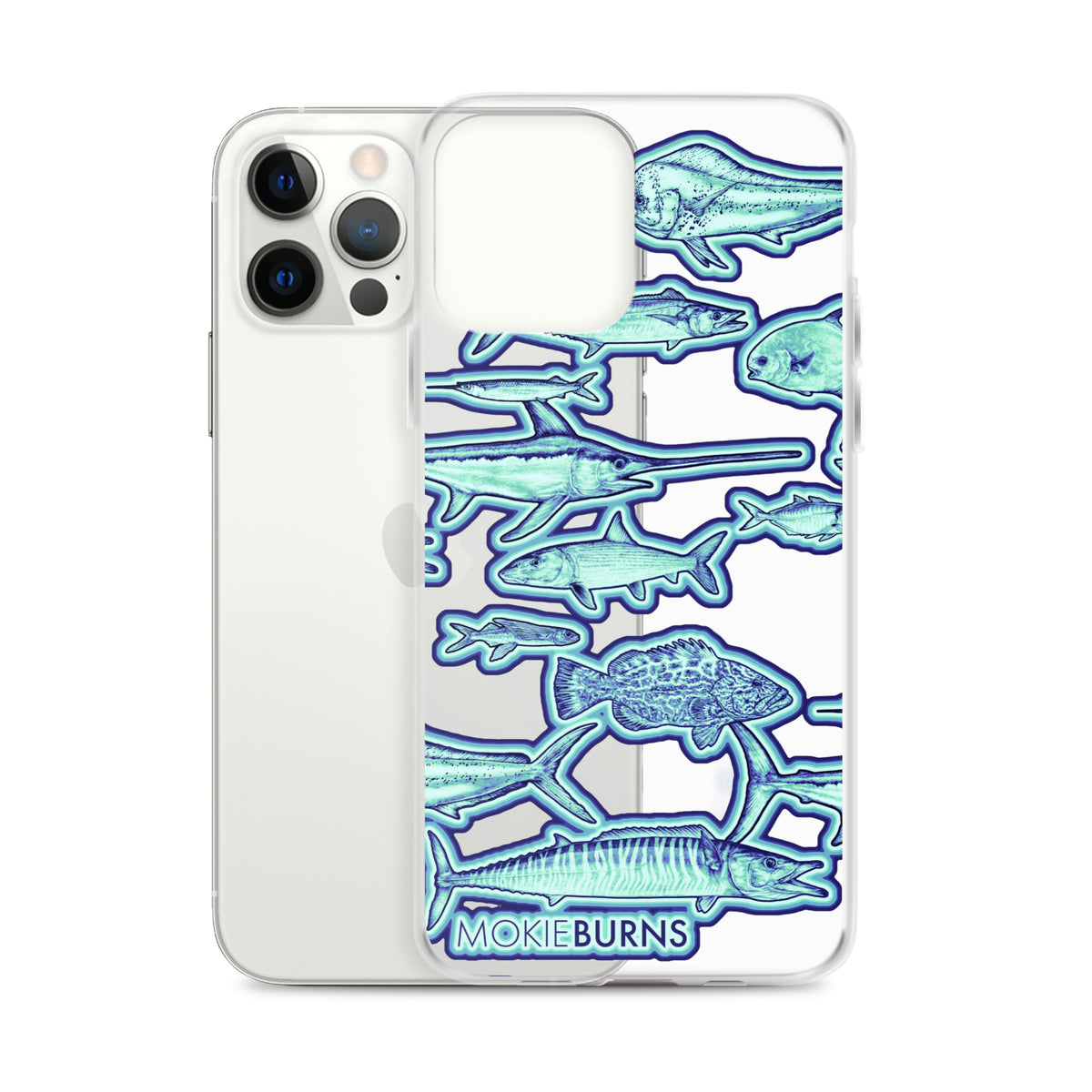Colorful Florida Keys Fish - Printed Clear Case for iPhone