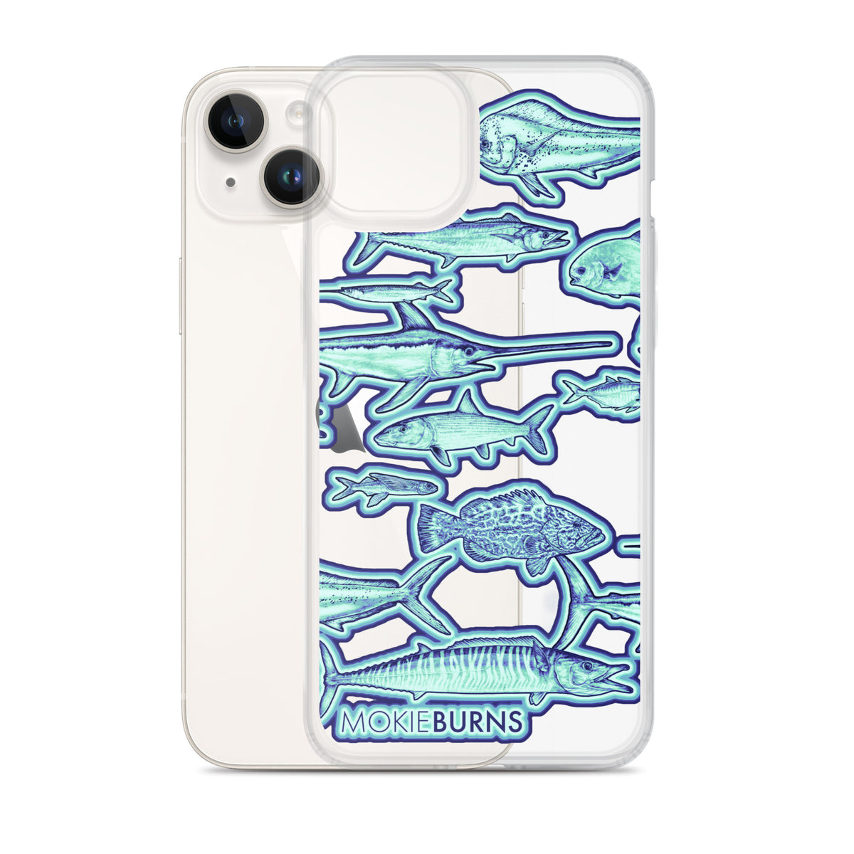 Colorful Florida Keys Fish - Printed Clear Case for iPhone