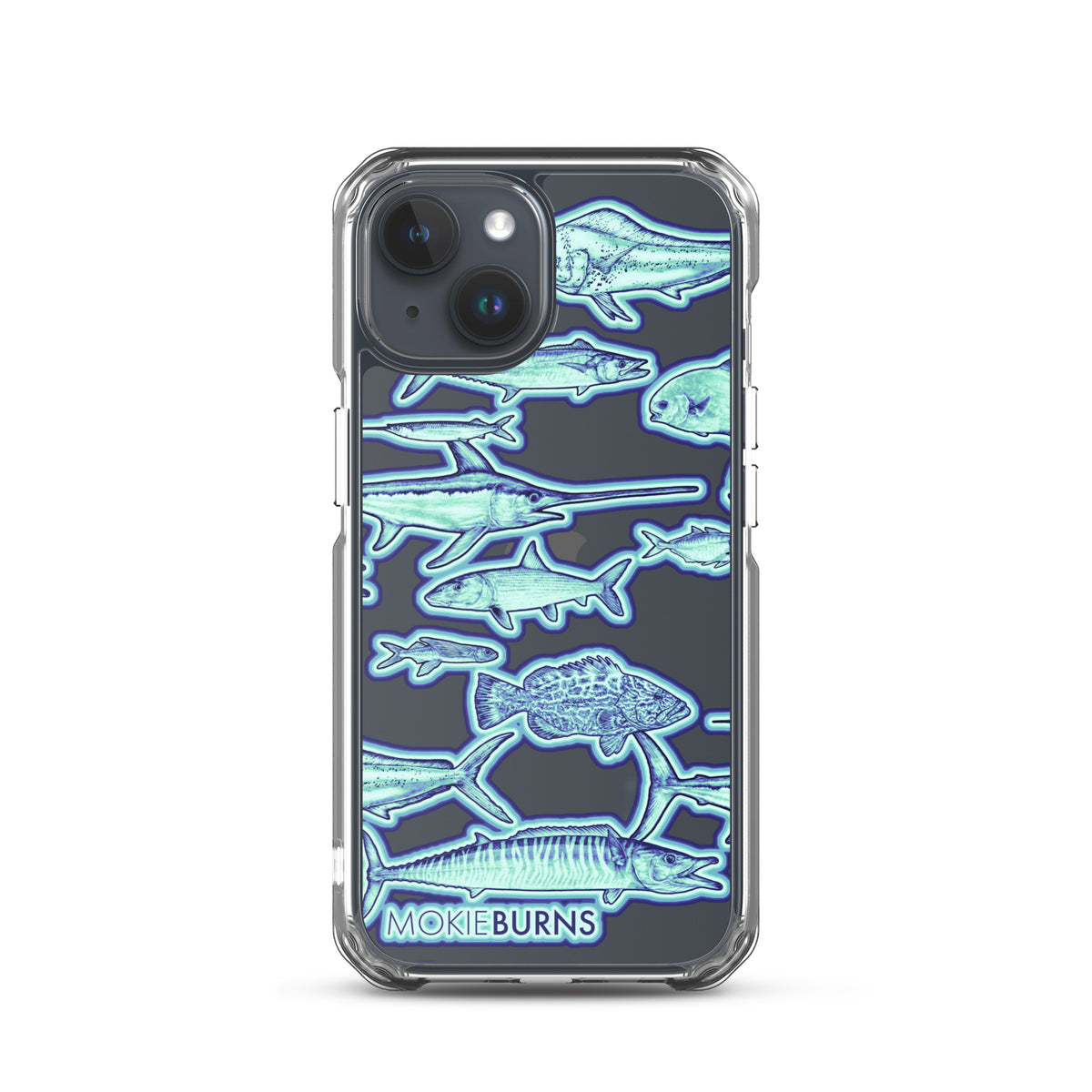 Colorful Florida Keys Fish - Printed Clear Case for iPhone