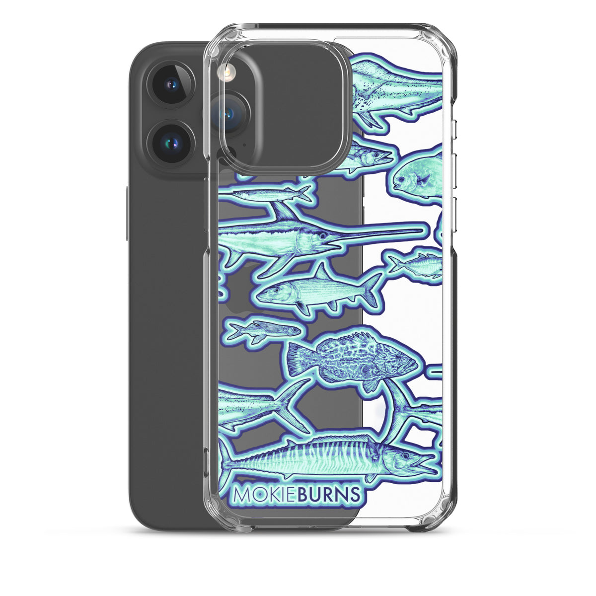 Colorful Florida Keys Fish - Printed Clear Case for iPhone