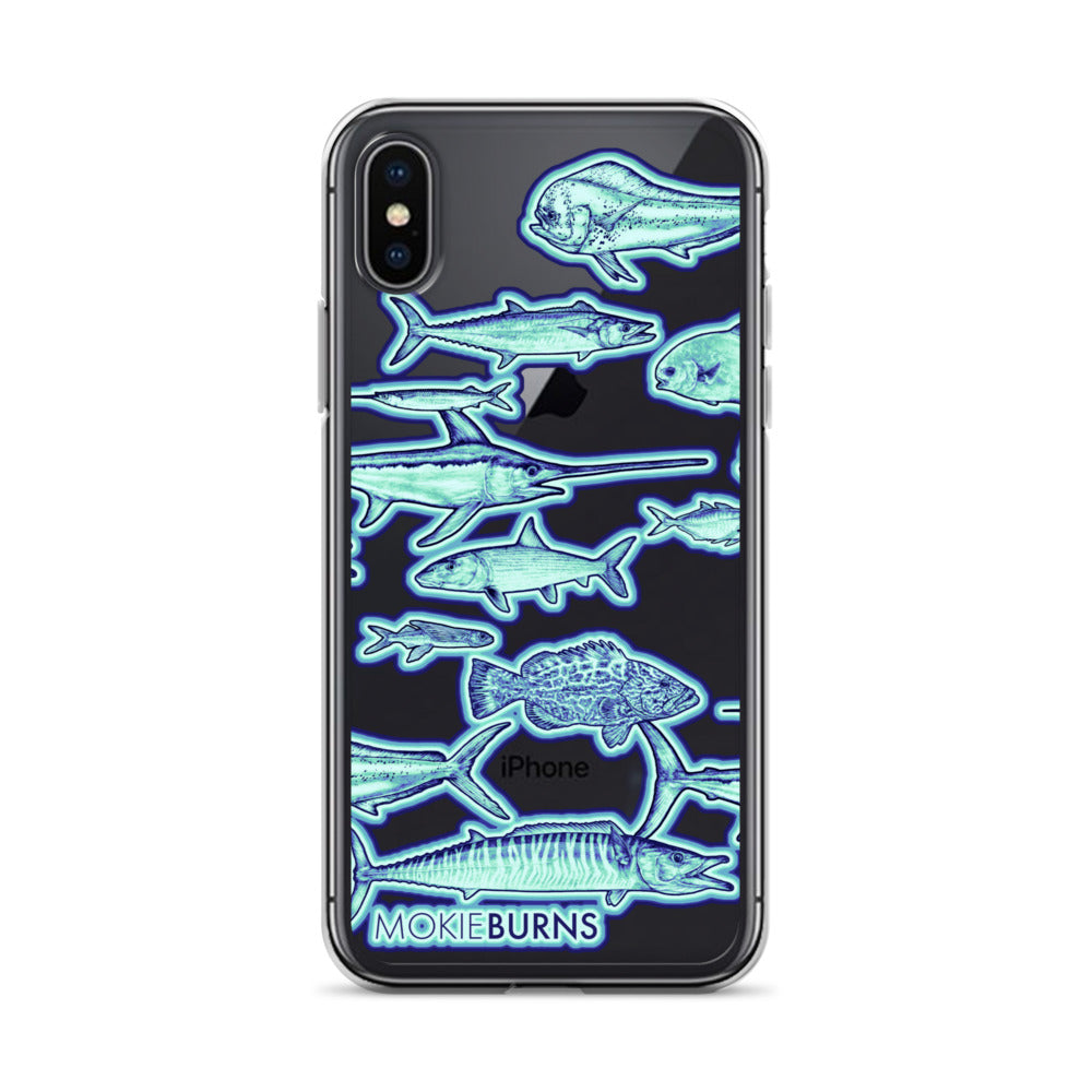Colorful Florida Keys Fish - Printed Clear Case for iPhone