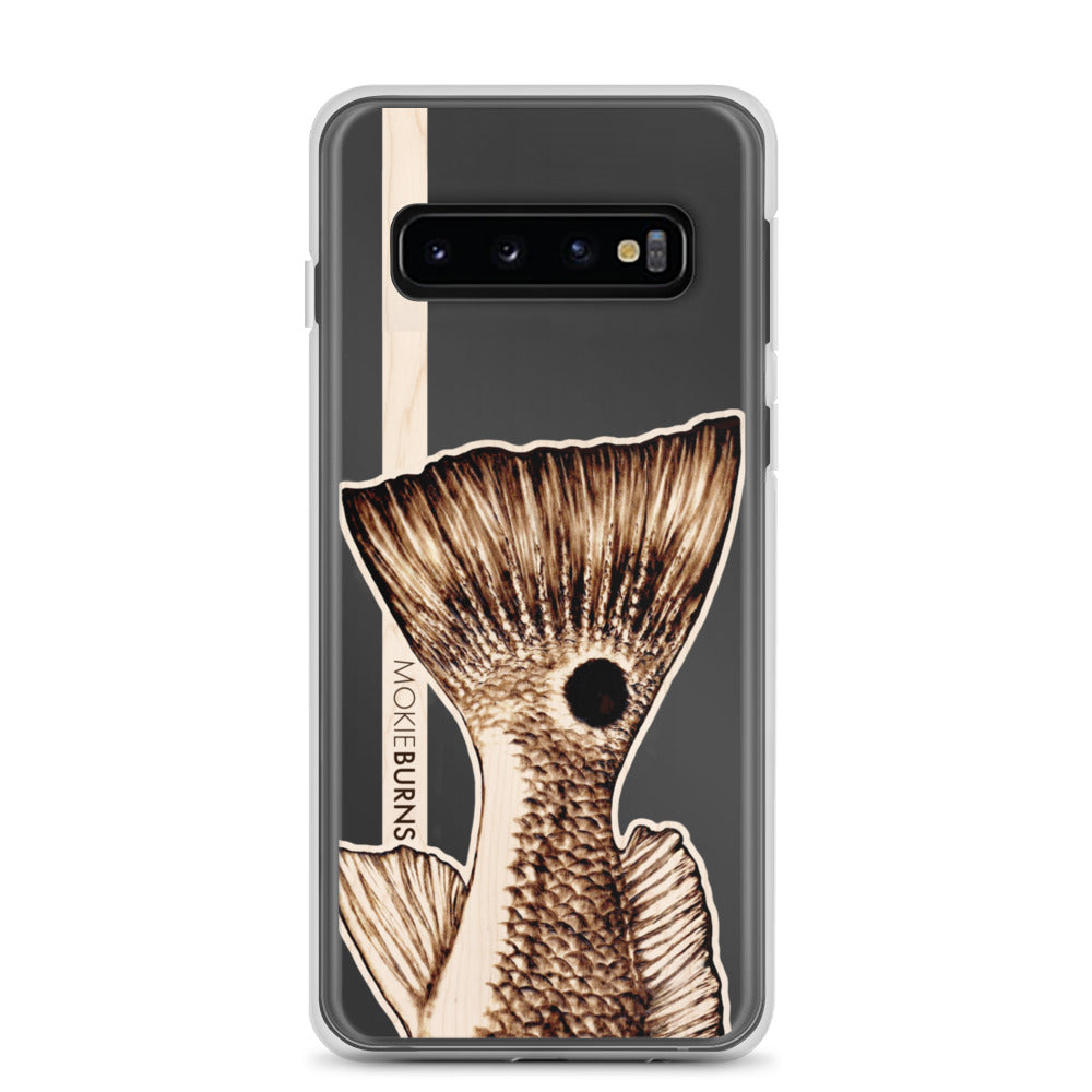 &quot;The O.G.&quot; Redfish Tail - Printed Clear Samsung Case [all sizes] - FREE SHIPPING