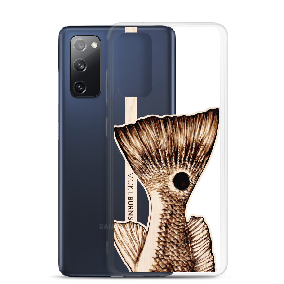 &quot;The O.G.&quot; Redfish Tail - Printed Clear Samsung Case [all sizes] - FREE SHIPPING