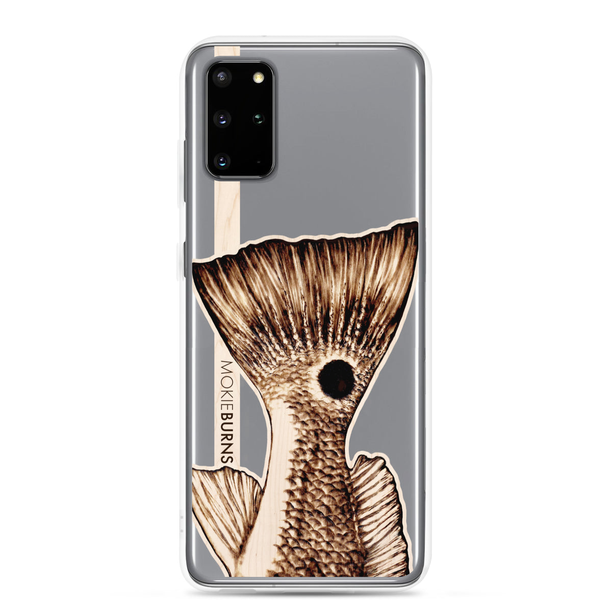 &quot;The O.G.&quot; Redfish Tail - Printed Clear Samsung Case [all sizes] - FREE SHIPPING