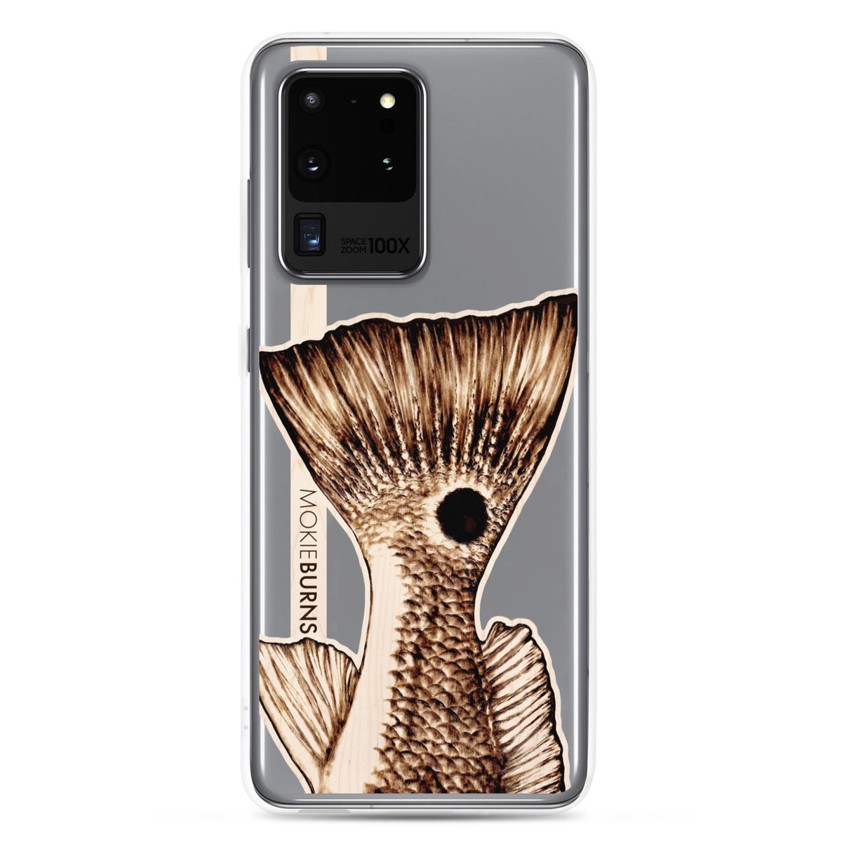 &quot;The O.G.&quot; Redfish Tail - Printed Clear Samsung Case [all sizes] - FREE SHIPPING