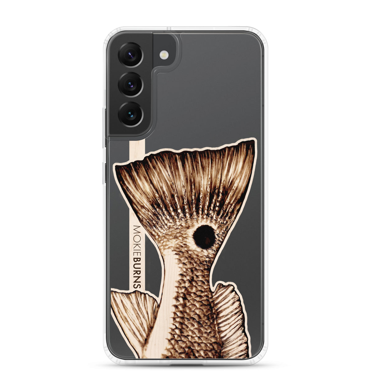 &quot;The O.G.&quot; Redfish Tail - Printed Clear Samsung Case [all sizes] - FREE SHIPPING