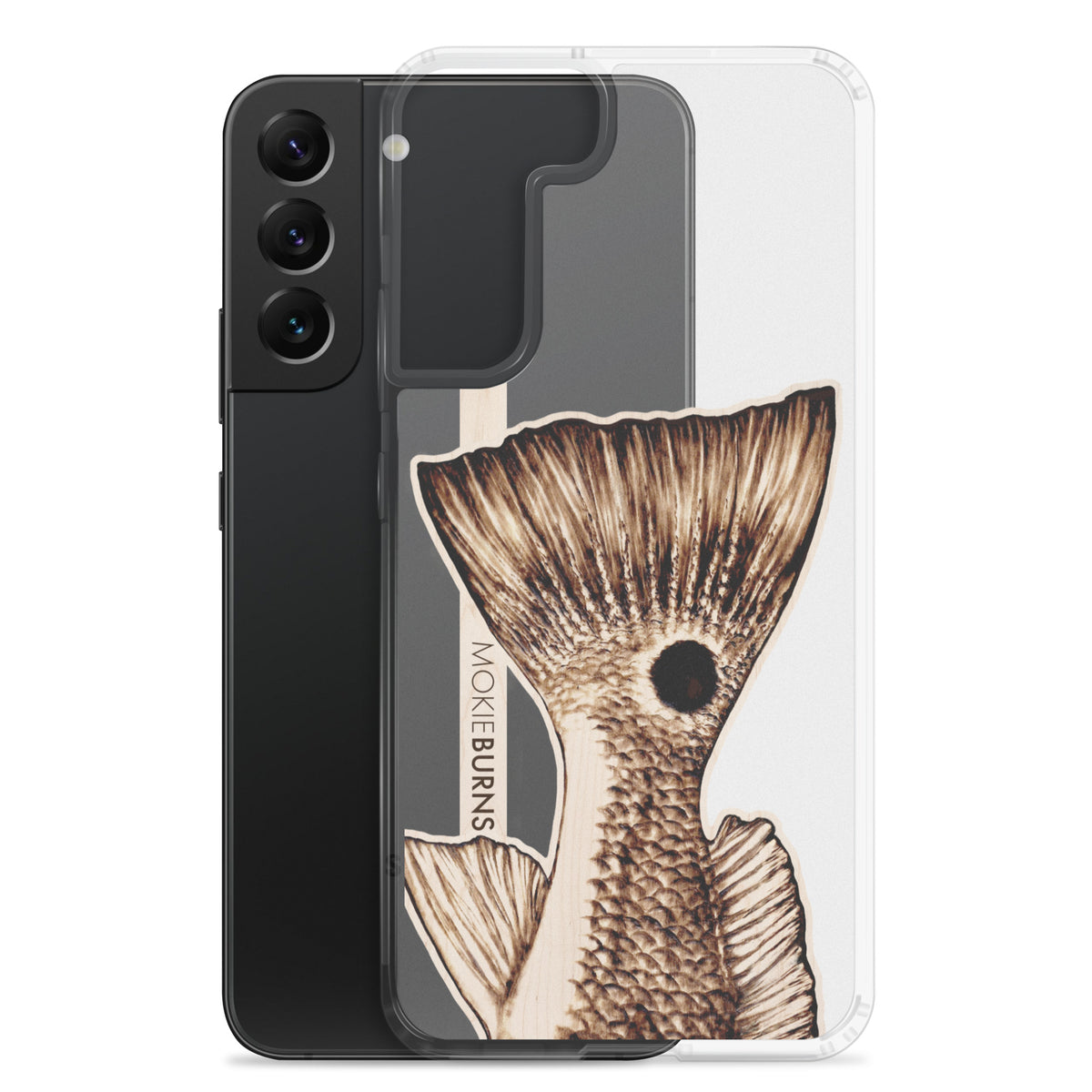 &quot;The O.G.&quot; Redfish Tail - Printed Clear Samsung Case [all sizes] - FREE SHIPPING