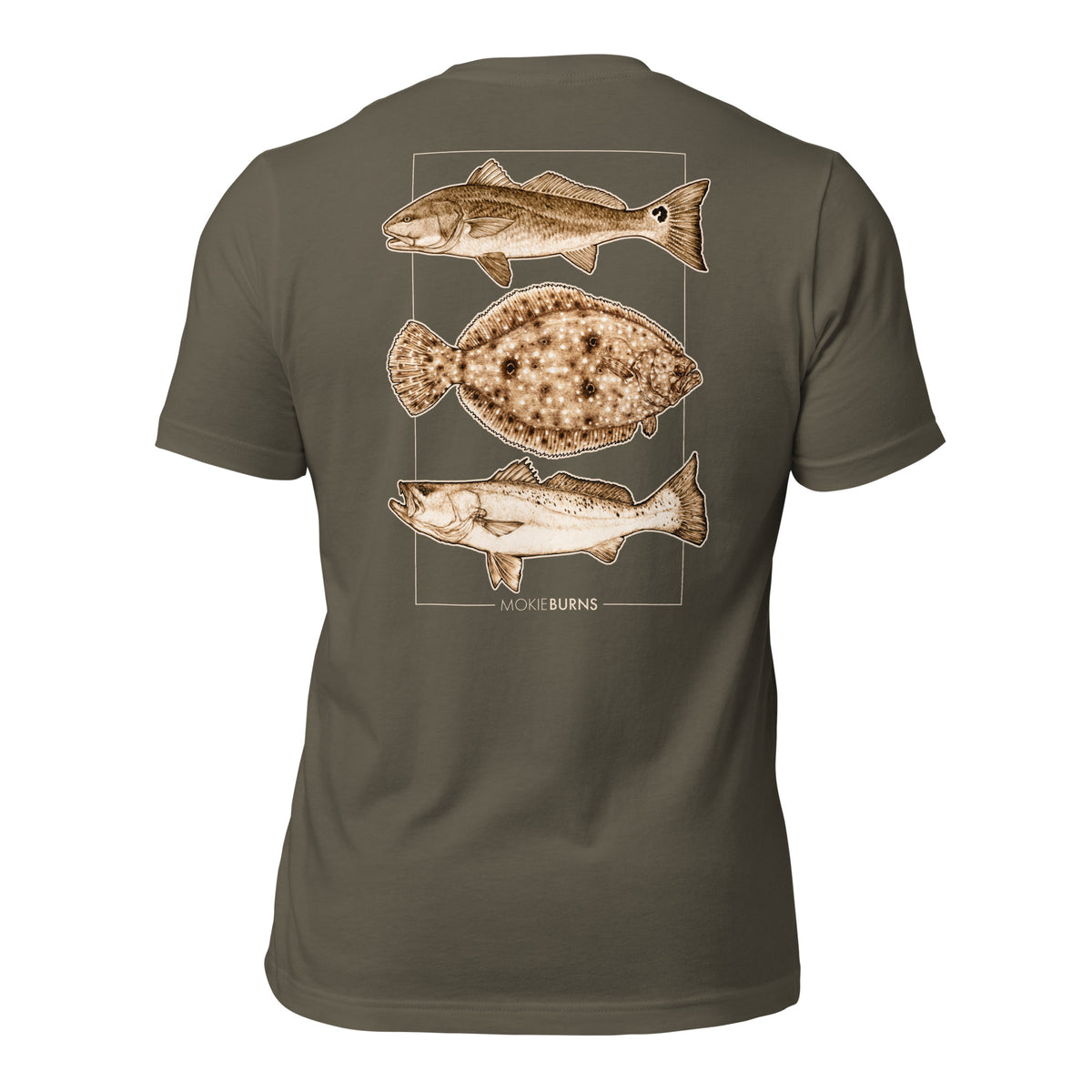Panhandle Slam [redfish, flounder and speckled seatrout] - Soft Unisex T-Shirt for Him or Her