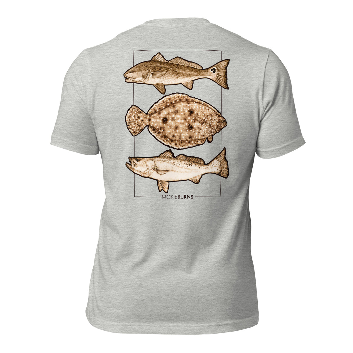 Panhandle Slam [redfish, flounder and speckled seatrout] - Soft Unisex T-Shirt for Him or Her