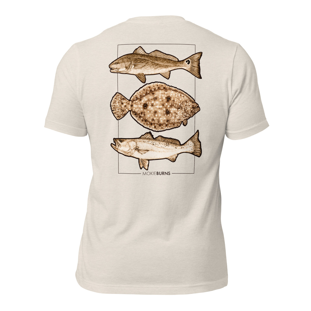 Panhandle Slam [redfish, flounder and speckled seatrout] - Soft Unisex T-Shirt for Him or Her