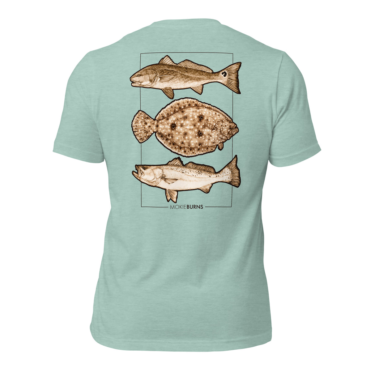 Panhandle Slam [redfish, flounder and speckled seatrout] - Soft Unisex T-Shirt for Him or Her