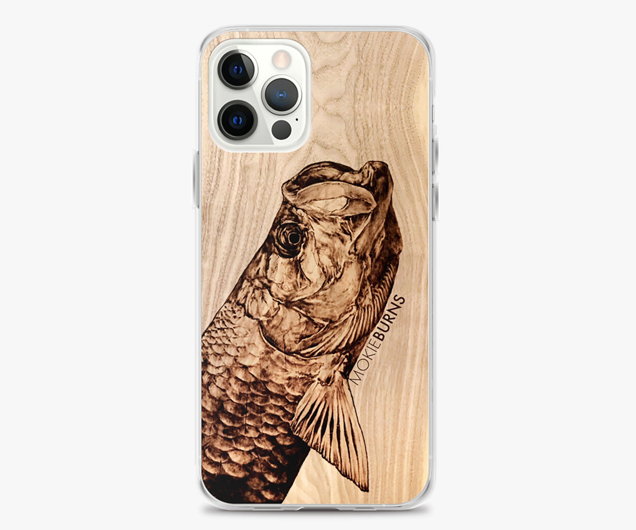 The O.G. Redfish Tail - Printed Clear iPhone Case [all sizes] - FREE -  Mokie Burns