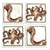 Octopus - Tumbled Stone Coasters [Set of 4]