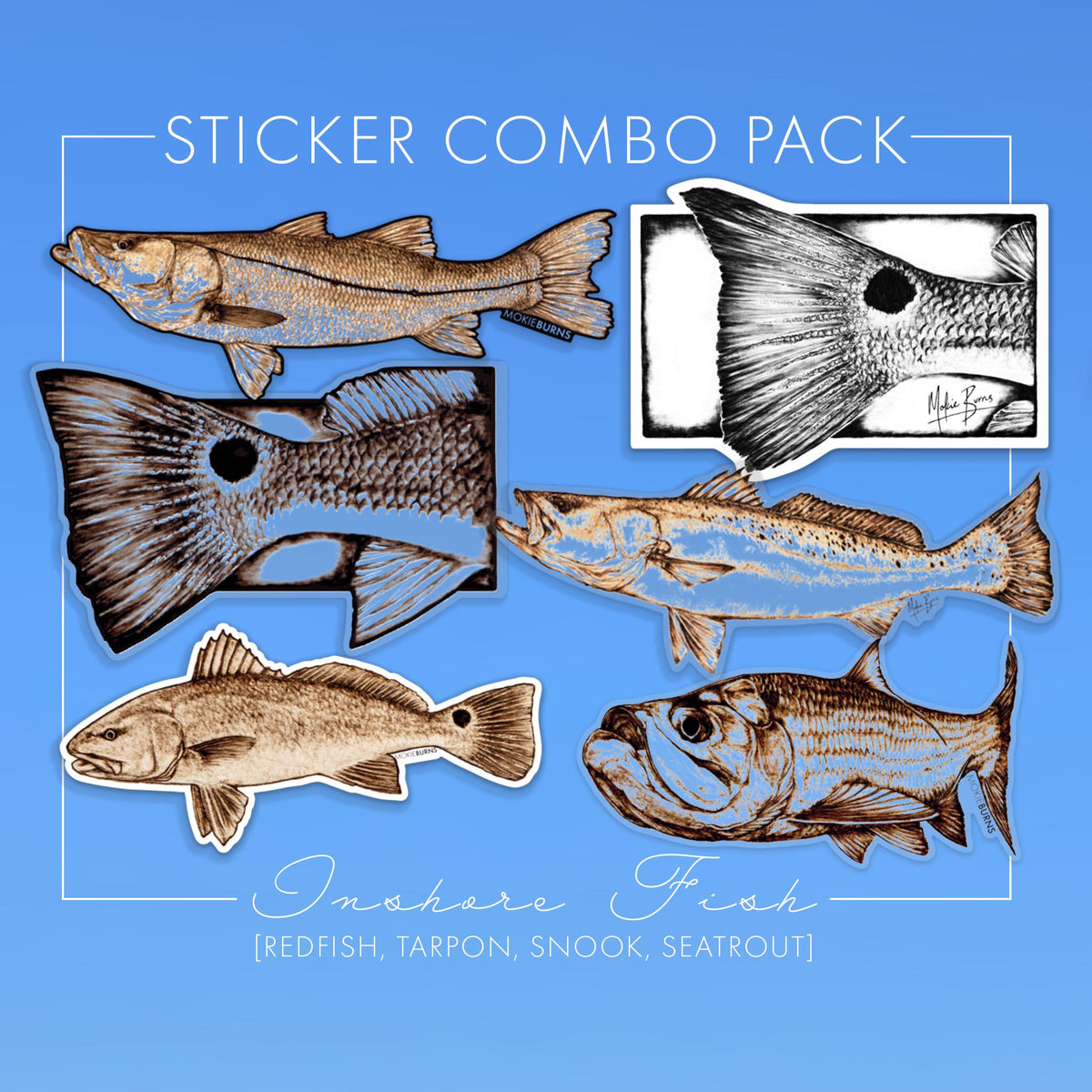 Decal Combo Pack - 6 pc. Inshore Combo