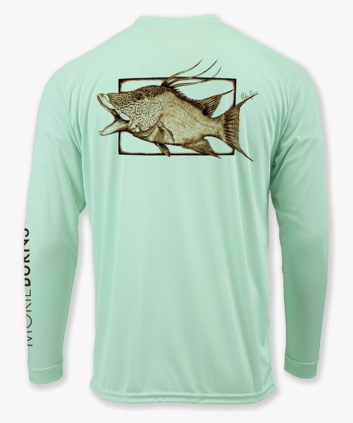 Mens Performance Fishing Shirt - Hogfish Pale Yellow / S