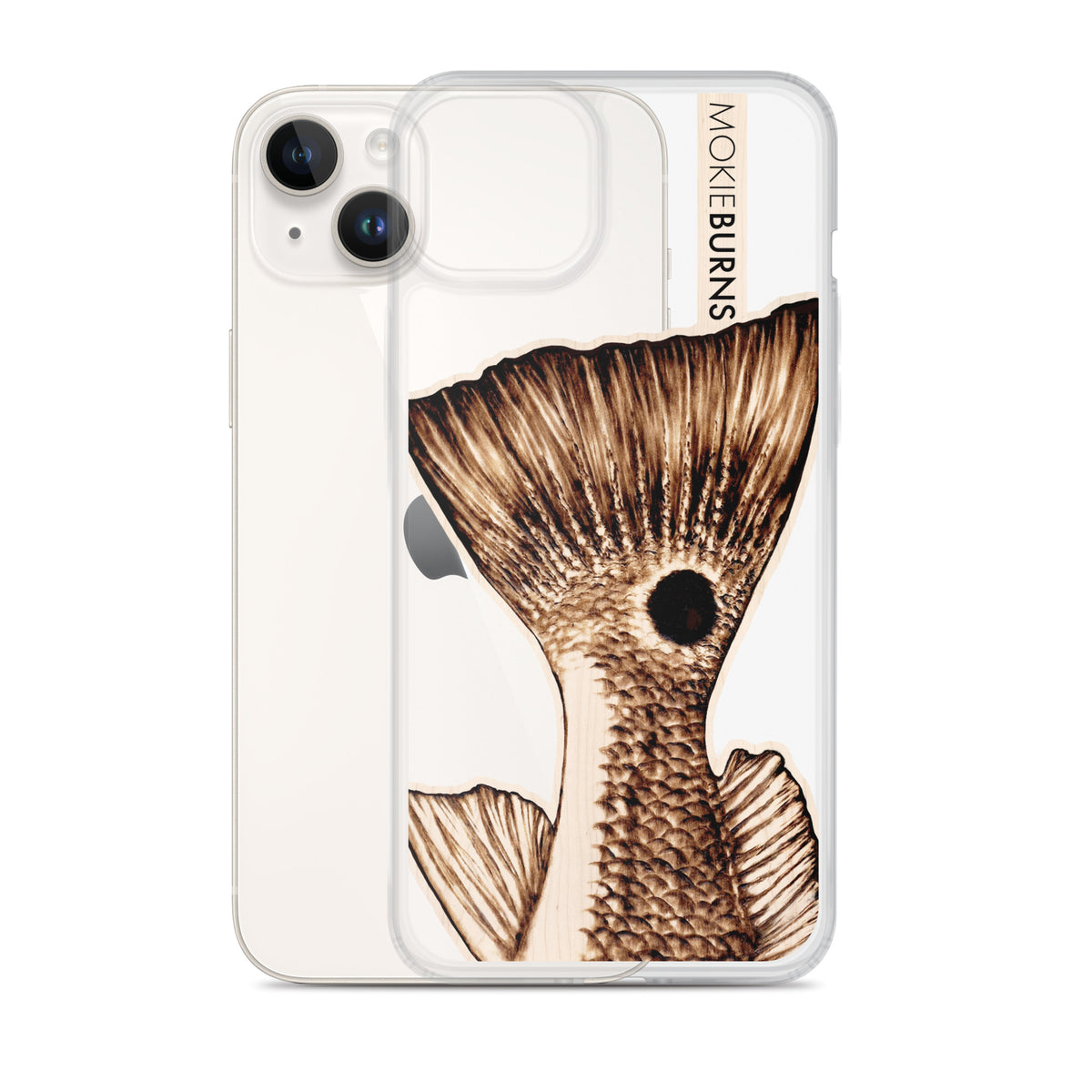 The O.G. Redfish Tail - Printed Clear iPhone Case [all sizes