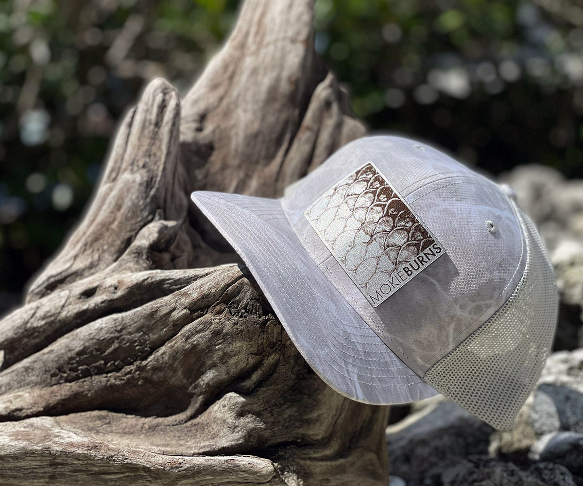 Tarpon Scales Trucker Hat - Mid Profile - Silver Patch *Multiple Colors*