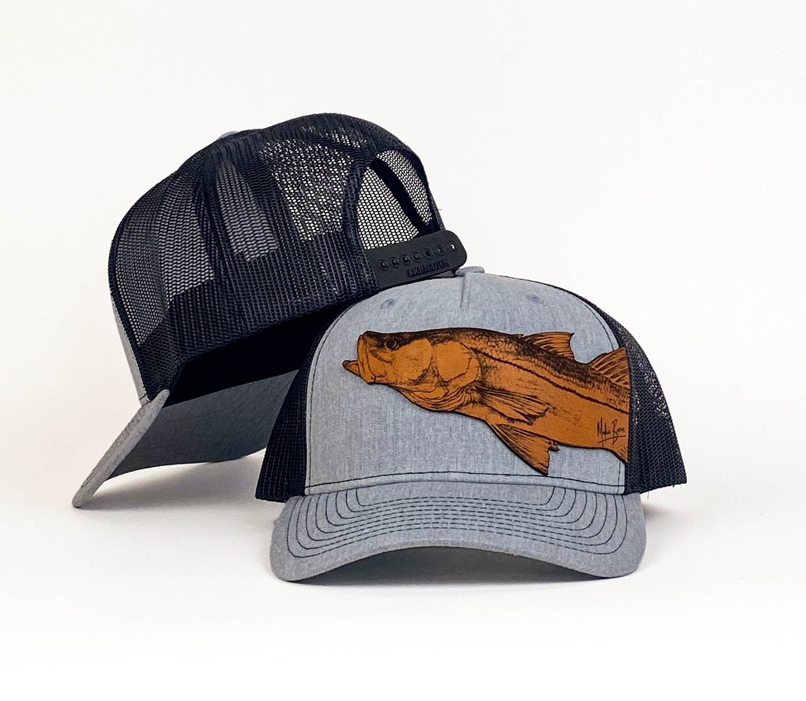 Here Fishy Fishy Fishy Twill Cap - Fishing Hook High-Profile Snapback Hat -  Fishing Lover Trucker Hat