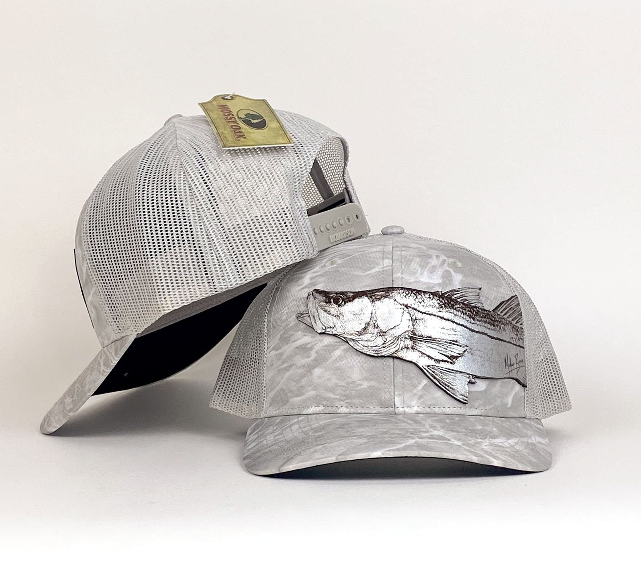 Multicam Leather patch snook fishing hat