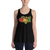 Ricky the Rasta Poon - Ladies' Flowy Racerback Tank