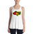 Ricky the Rasta Poon - Ladies' Flowy Racerback Tank